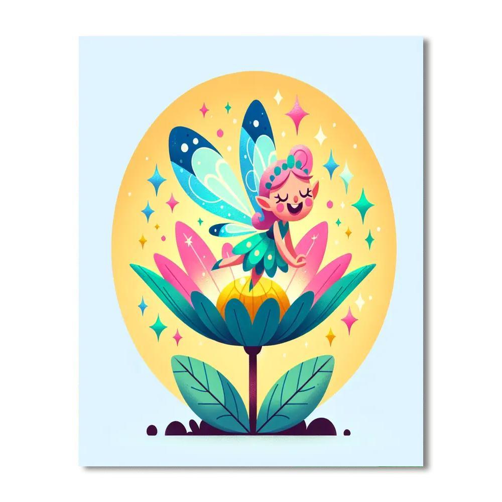 Magical Fairy Blossom Number Painting