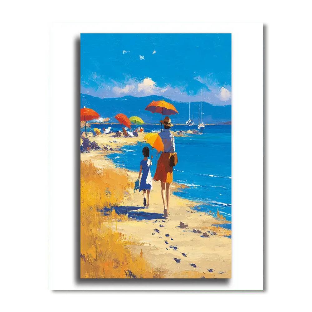 Seaside Memories With Mom DIY Paint By Numbers