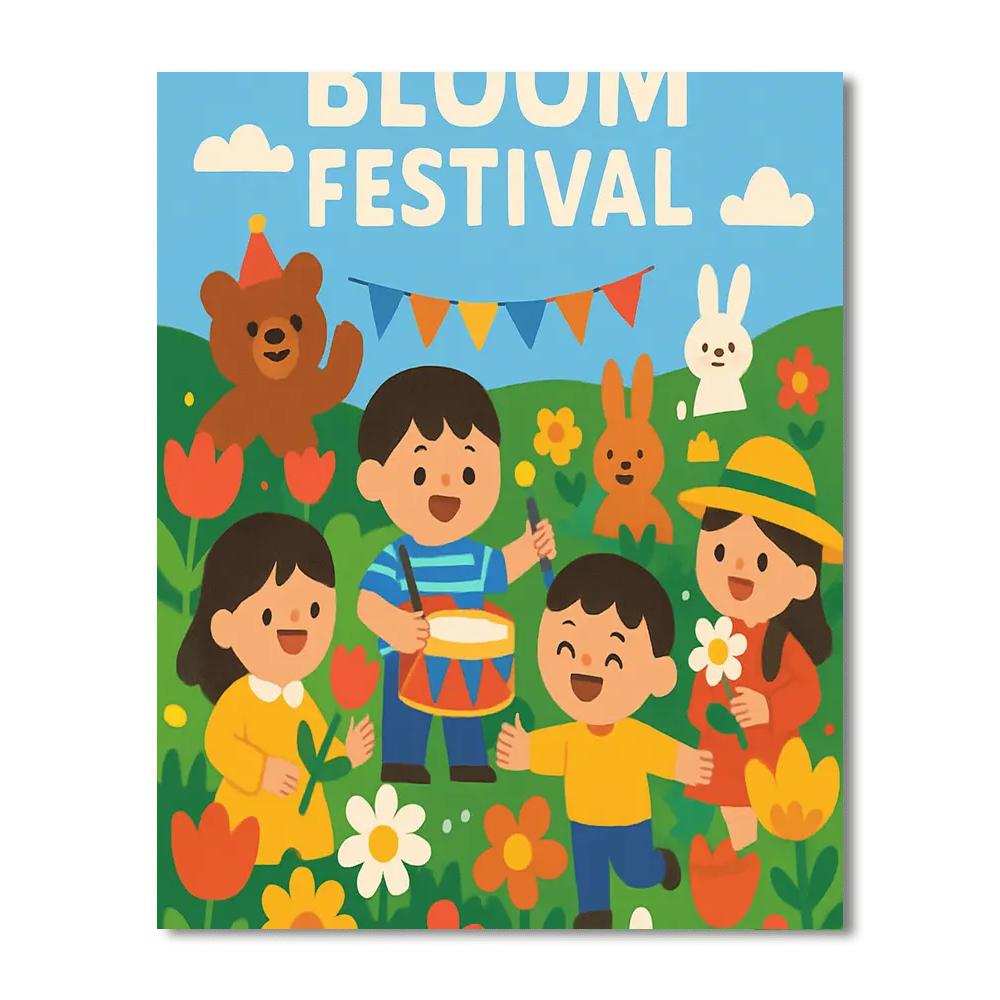 Spring Bloom Festival Painting By Numbers Kit