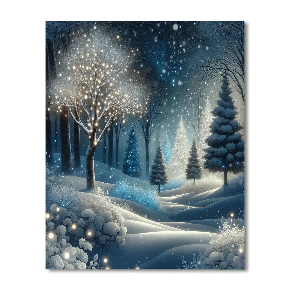 Twinkling Winter Wonderland Paint By Number