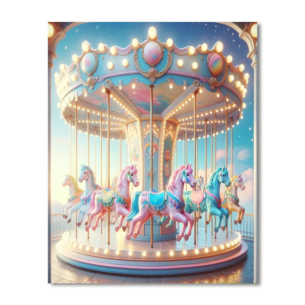 Sweet Dreams Carousel Paint By Number