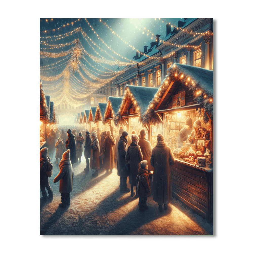 Helsinki Christmas Market DIY Paint By Numbers