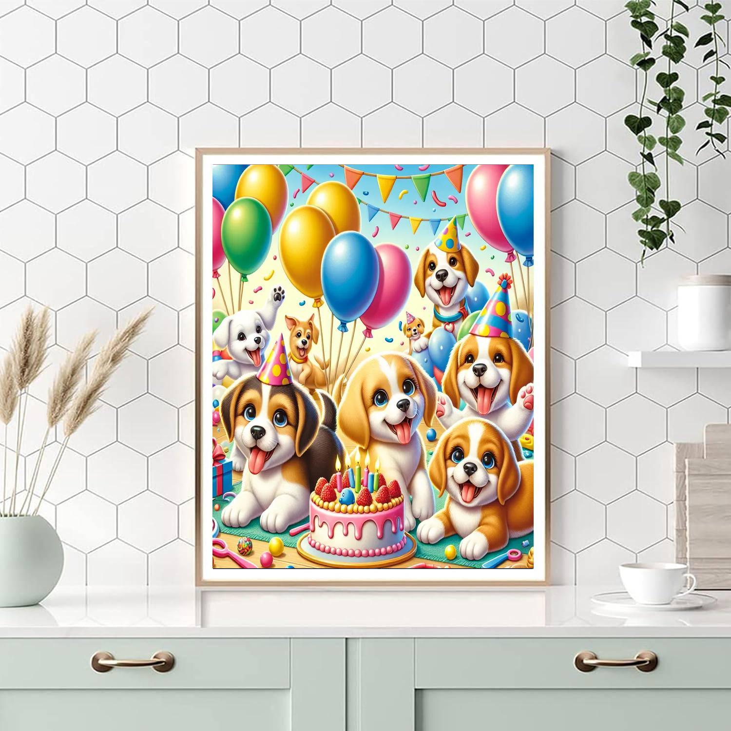 Puppy Party Paint By Number