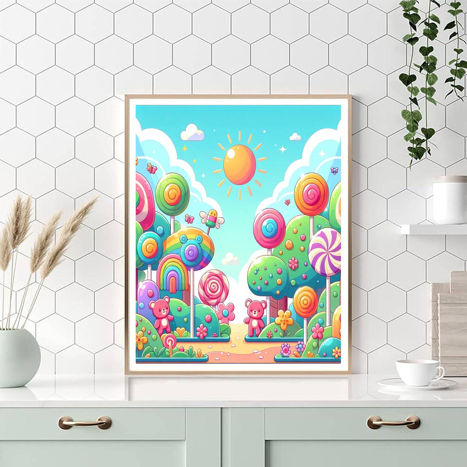 Sunny Day In Candy Land Number Painting
