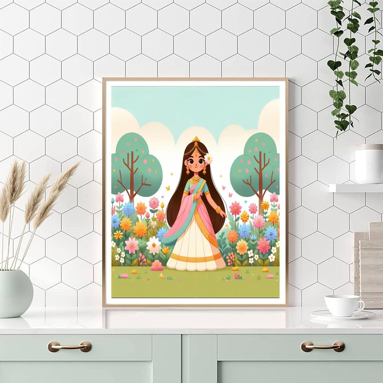 Princess Of The Enchanted Garden Paint By Number