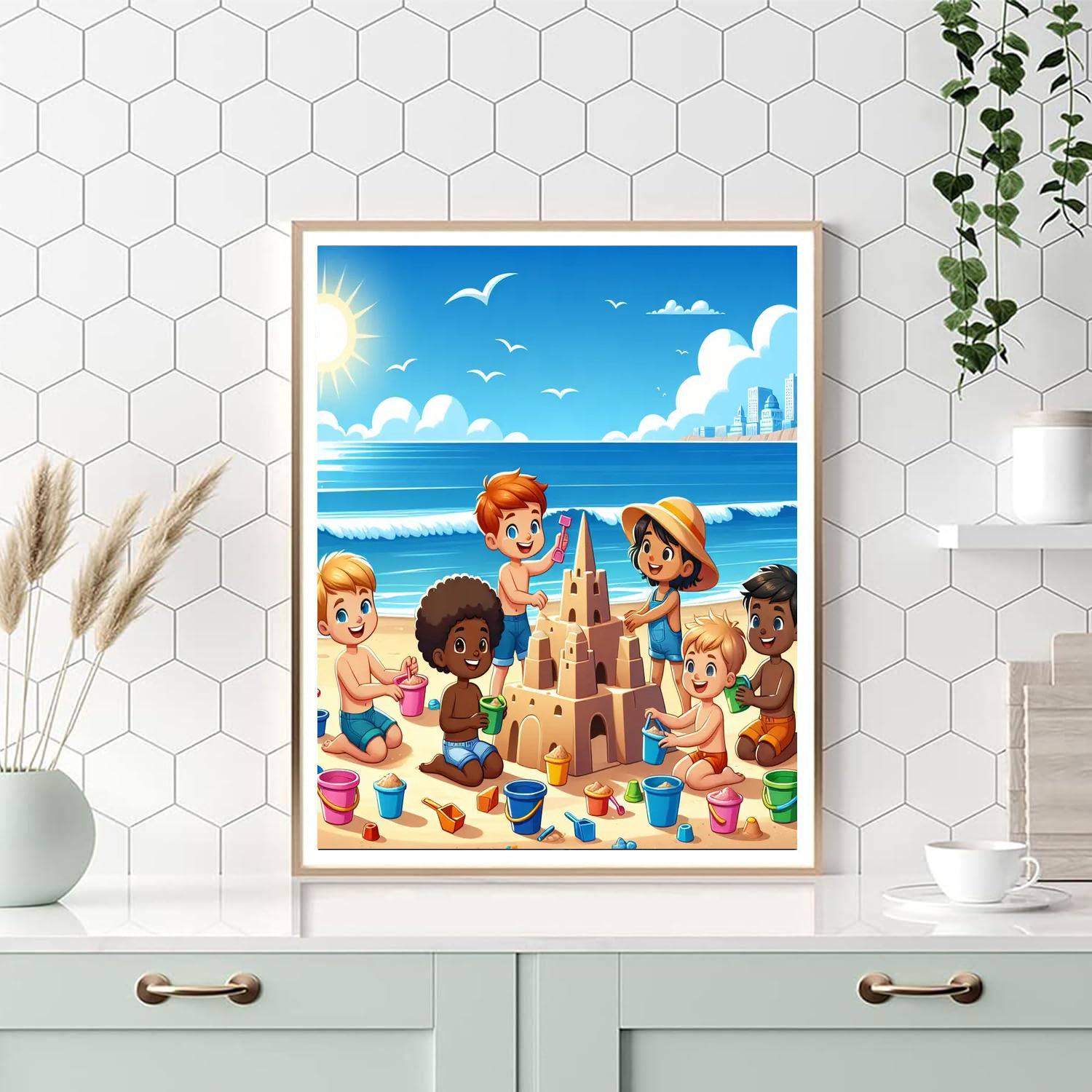Seaside Sandcastle Festival Paint By Numbers Kits
