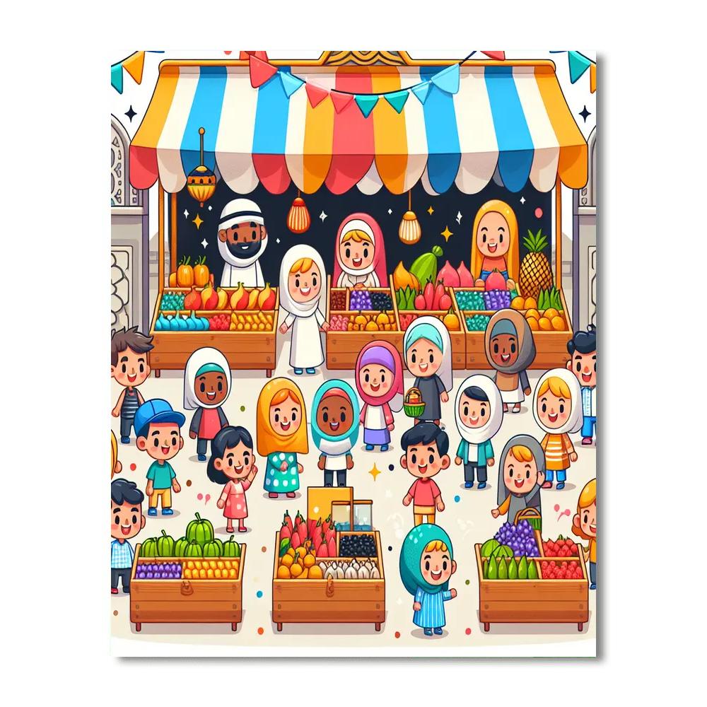 Magical Market Paint By Numbers Art