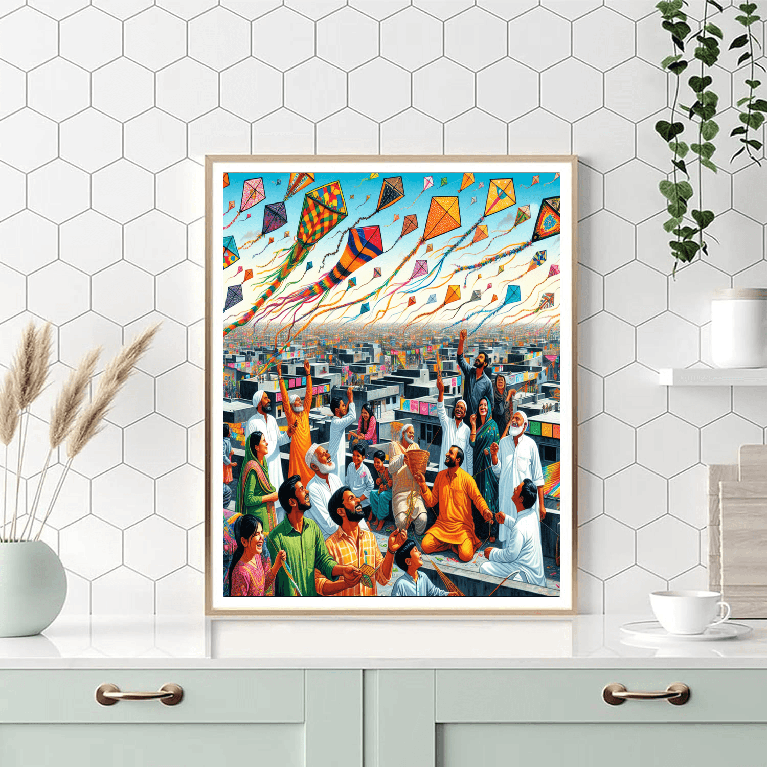 Kite Festival Of Ahmedabad Paint By Color