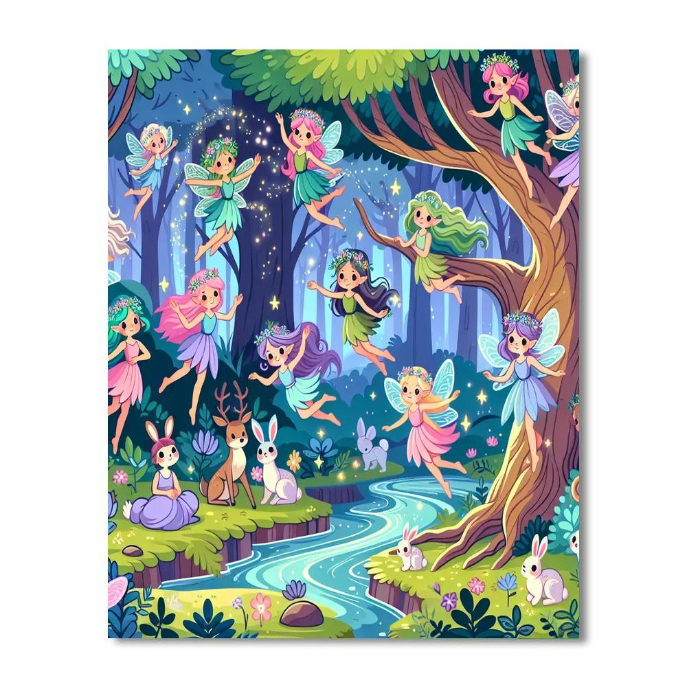 Adventures In Magical Forests DIY Paint By Numbers