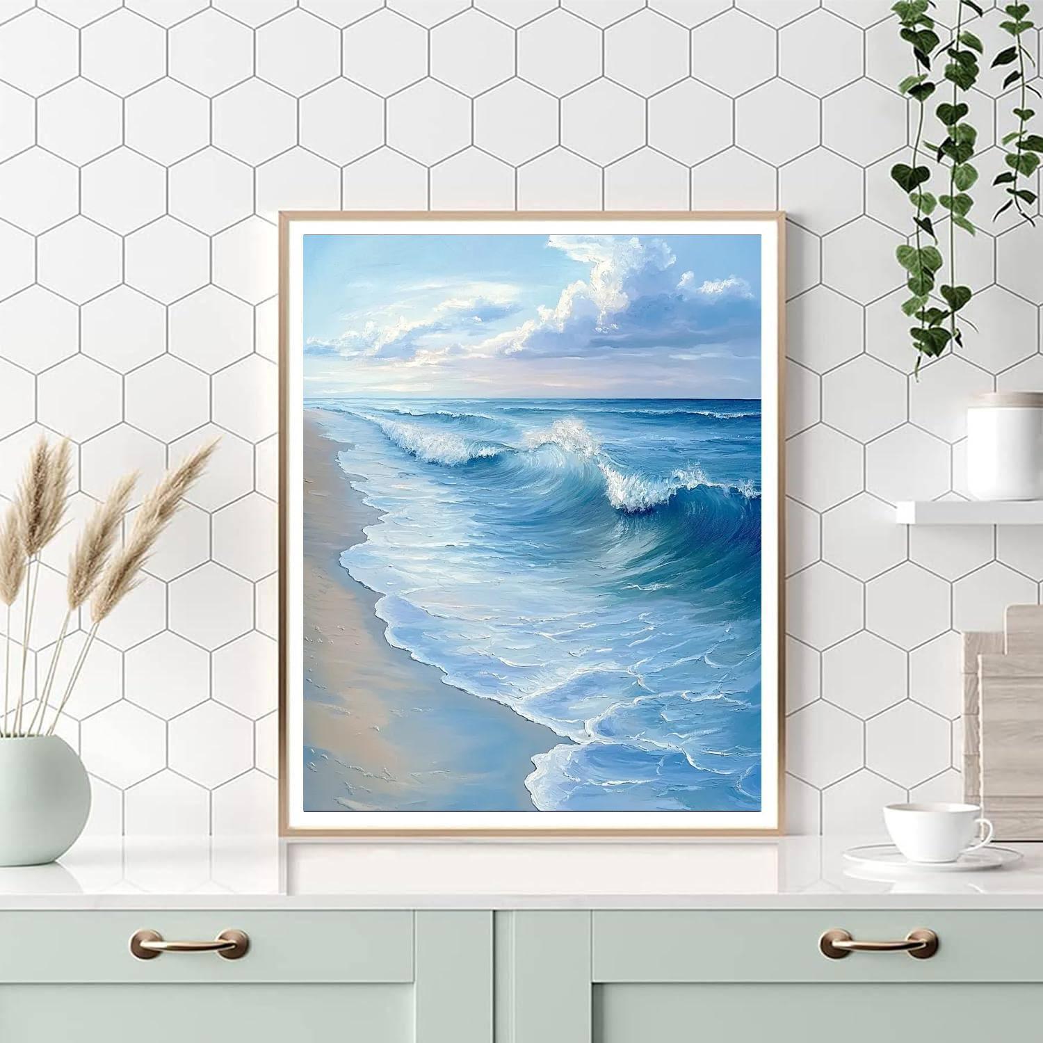 Edgar Degas Inspired Elysian Waves  Paint By Color