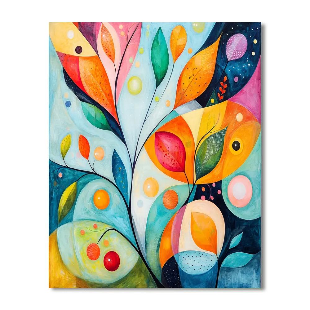 Paul Klee Inspired Radiant Whimsy  Painting Number Kit