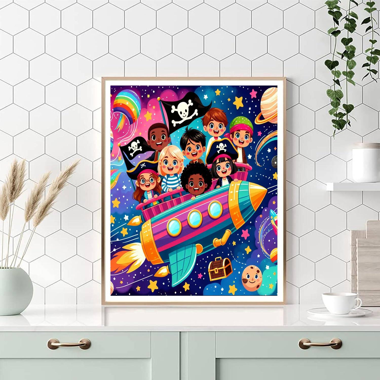 Space Pirates Adventure Paint By Color