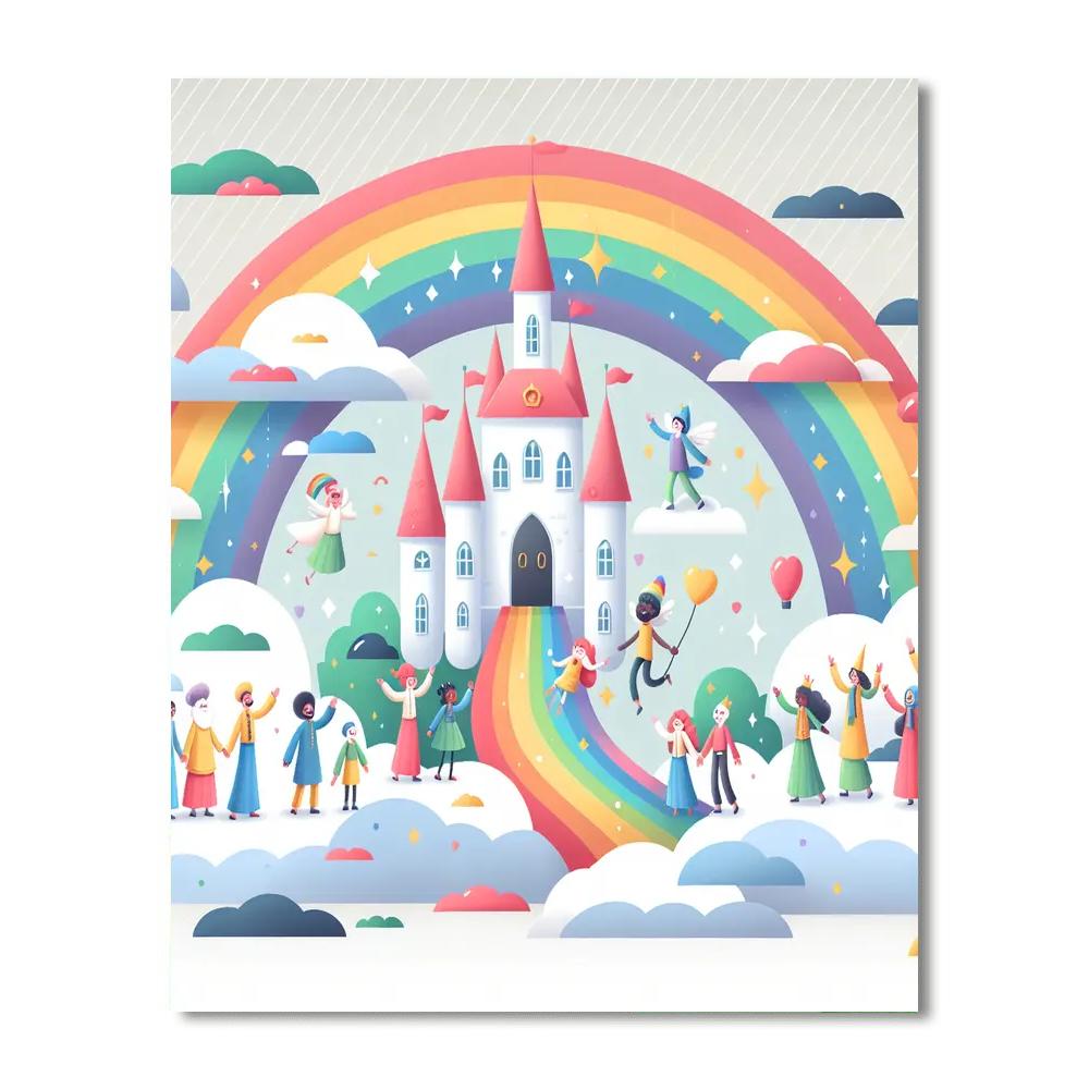 Kingdom Of Clouds Number Painting