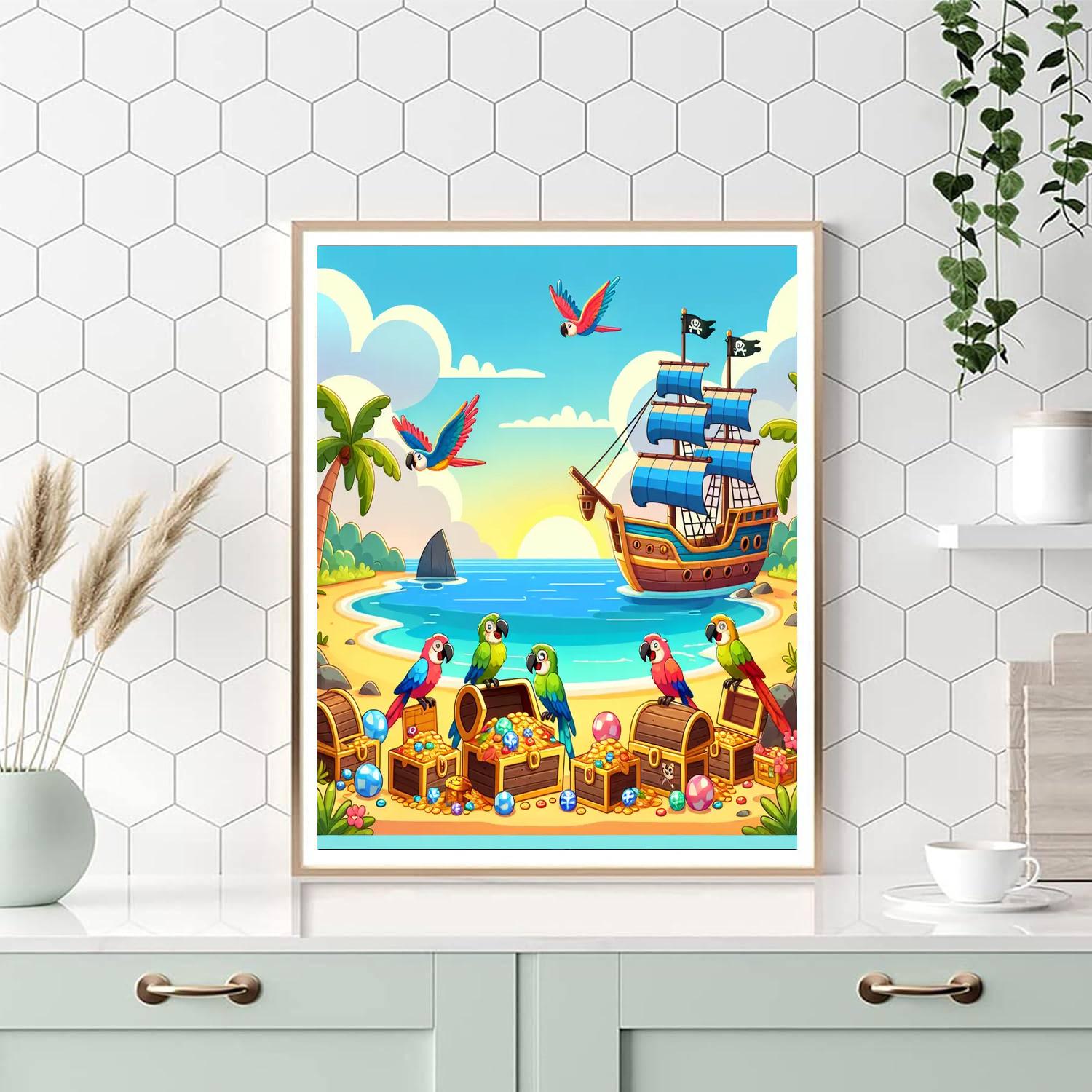 Pirate Cove Expedition Painting Number Kit