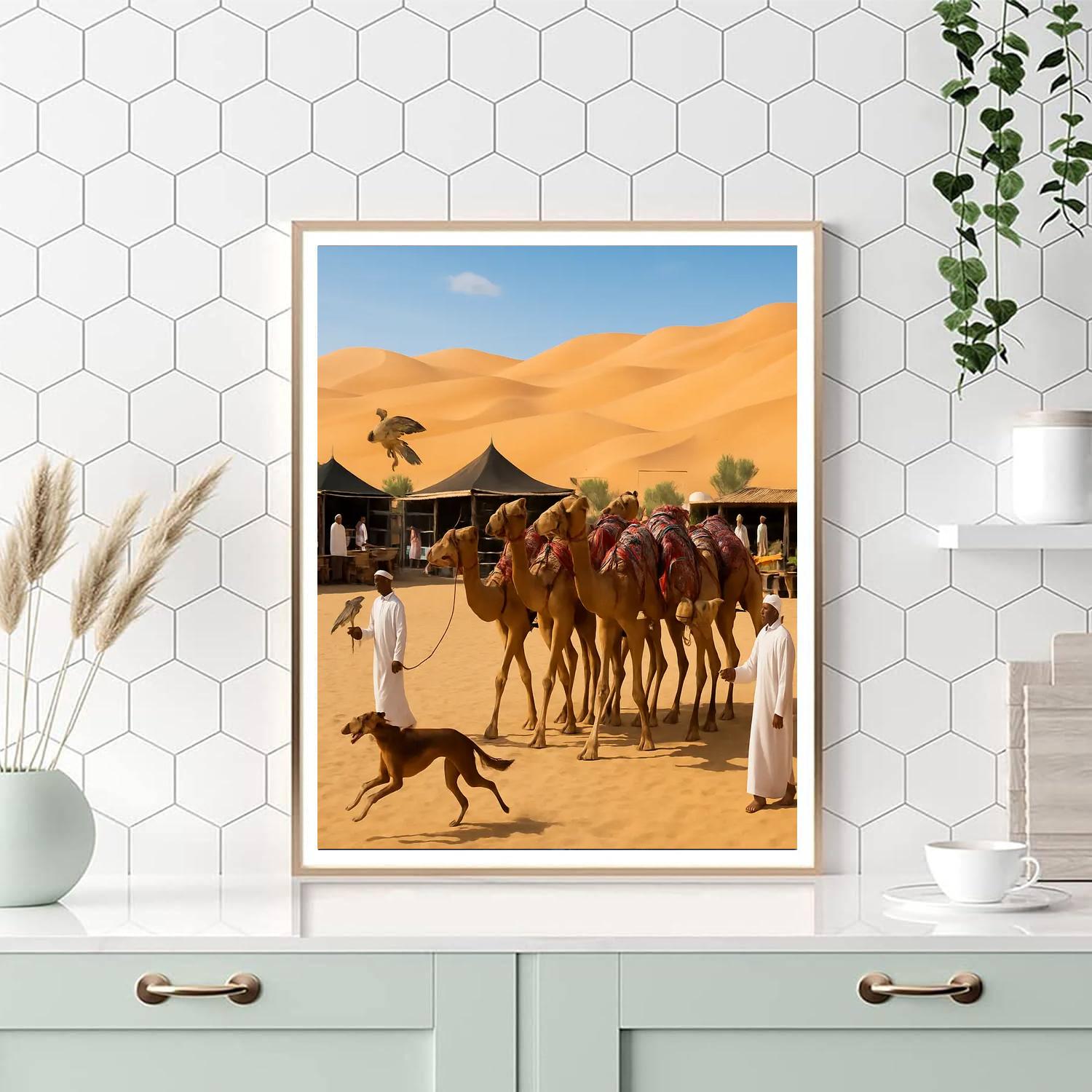 Camel Festival - Uae Painting By Numbers Kit