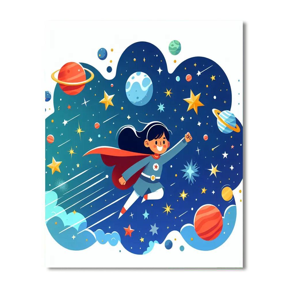 Heroic Superhero Mission Numbered Painting Kits