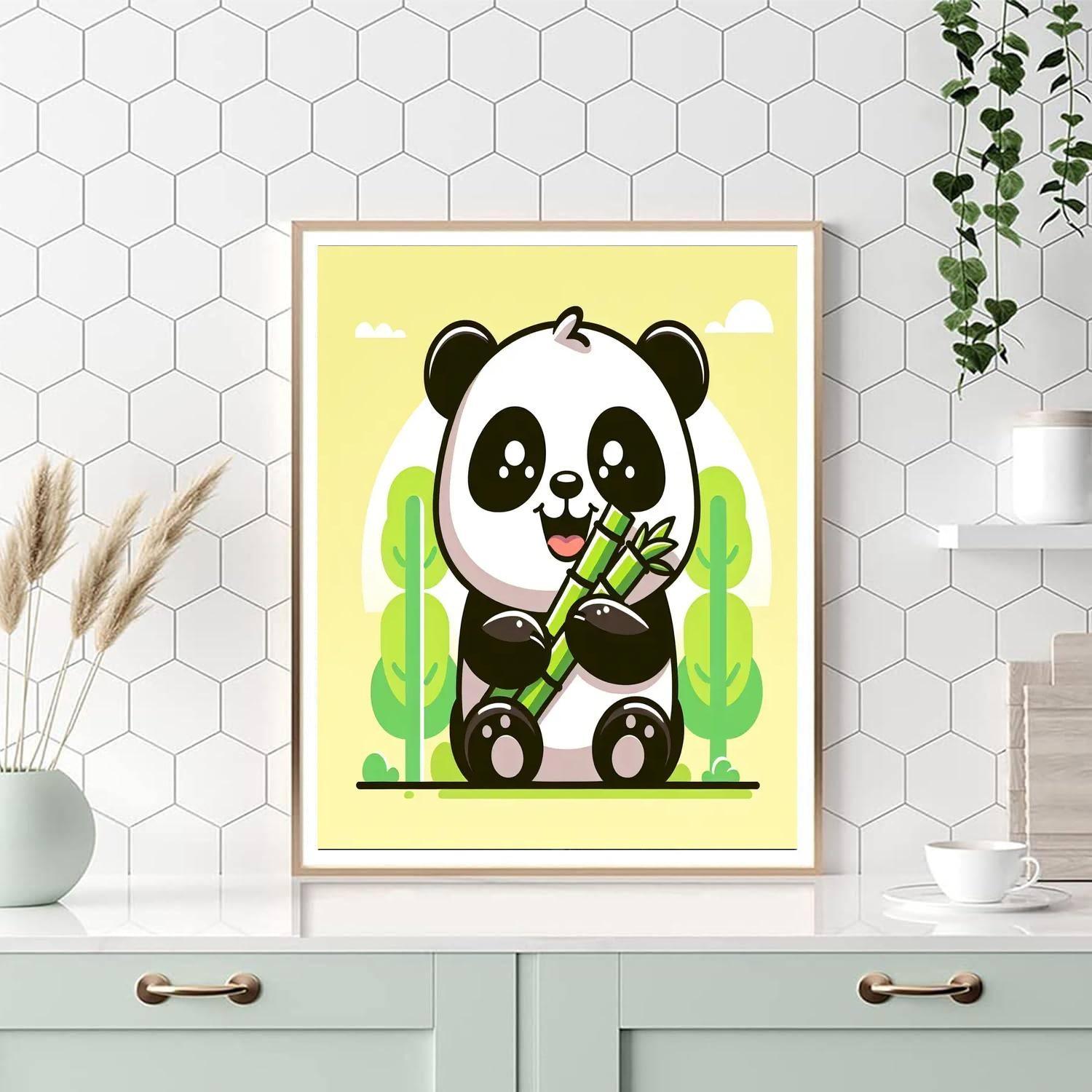 Joyful Panda Painting By Numbers Kit