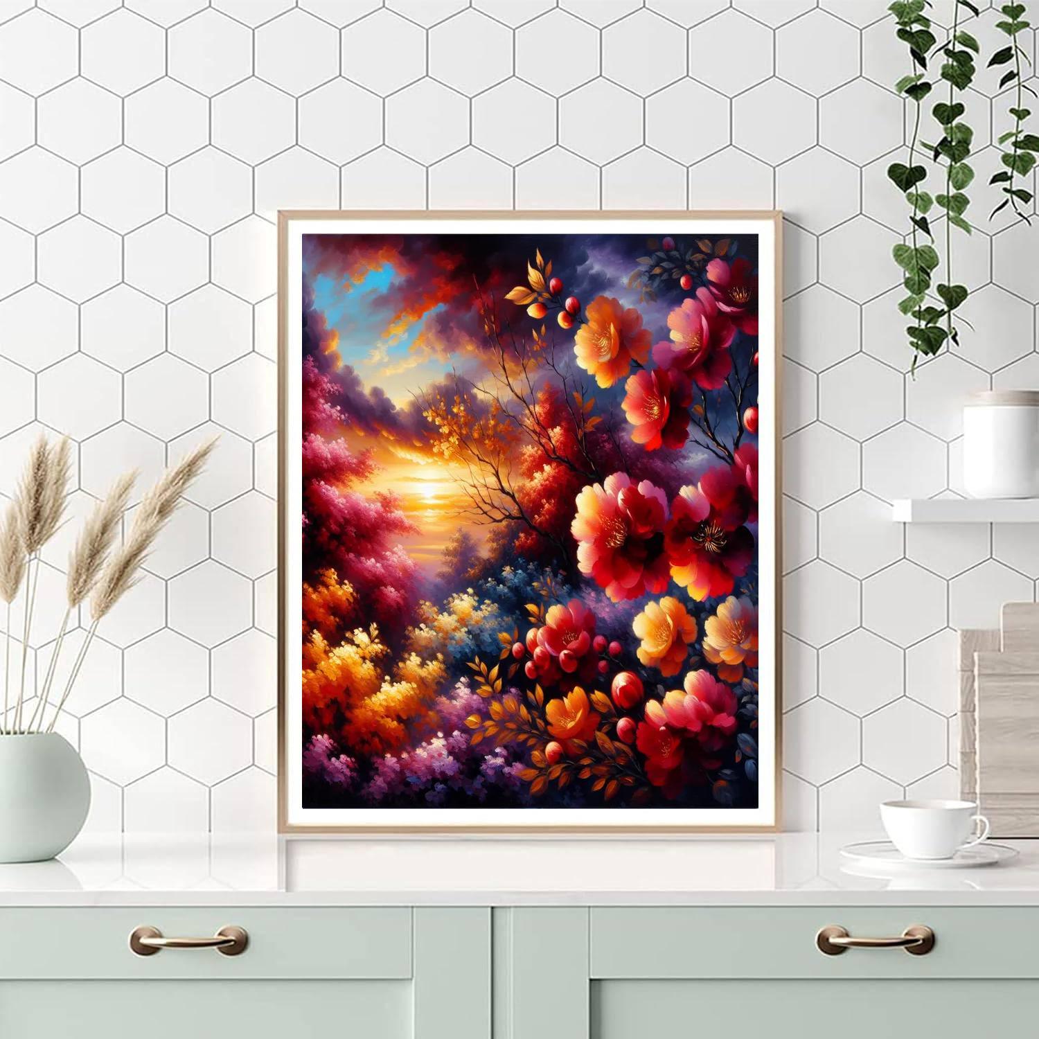Blossoms In Dusk Numbered Painting Kits