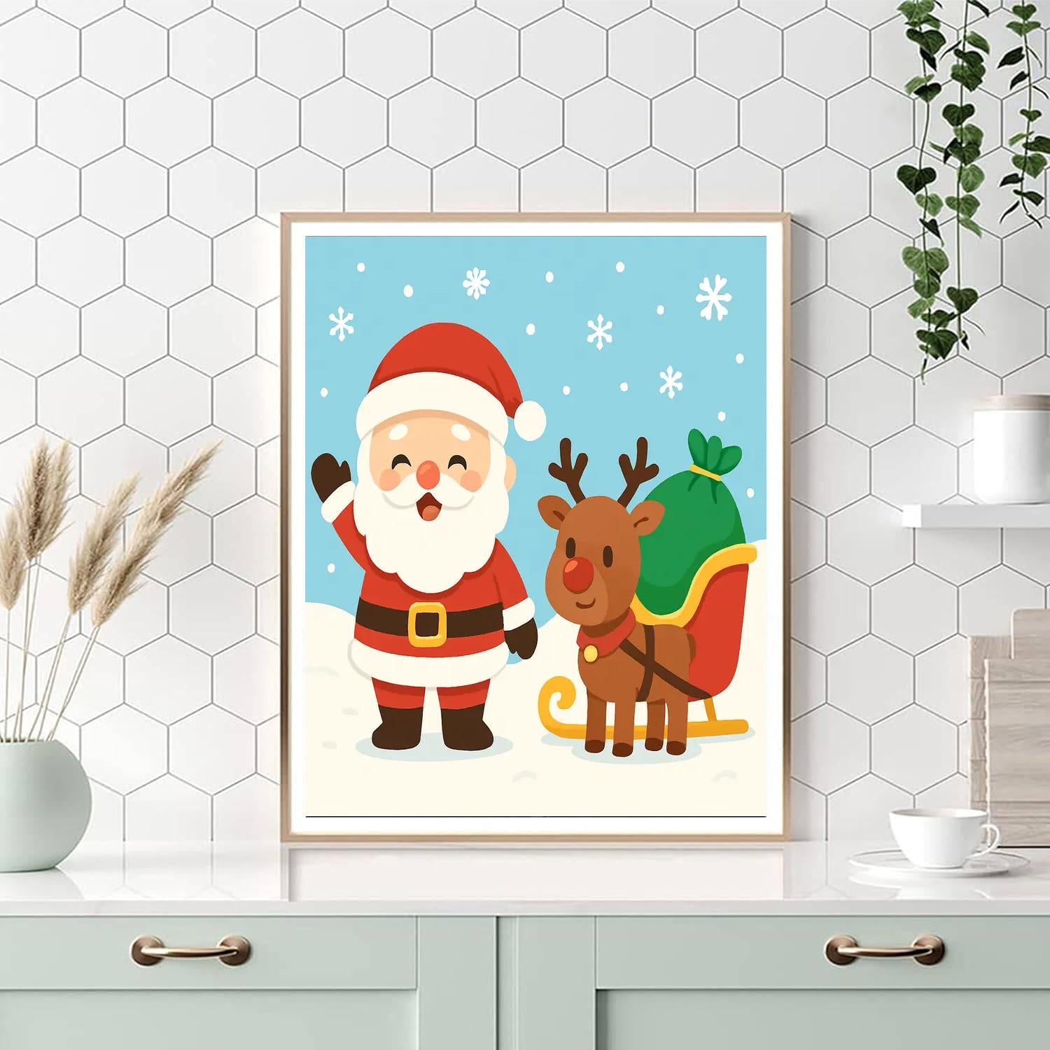 Enchanting Christmas Paint By Numbers Art