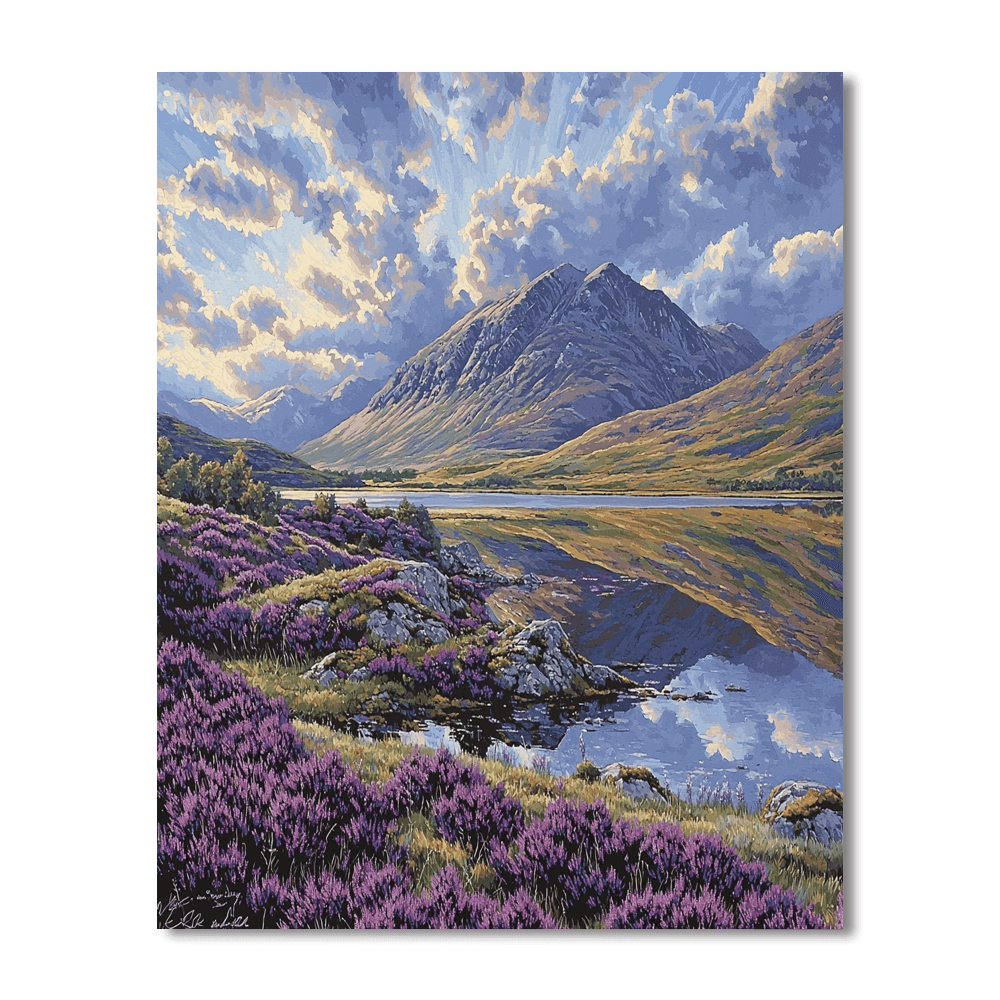 The Scottish Highlands Numbered Painting Kits