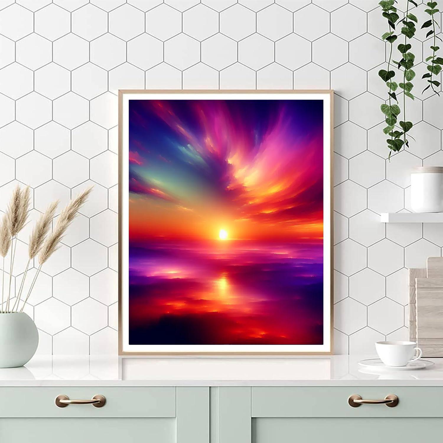 Enchanting Sunset Glow Paint By Numbers
