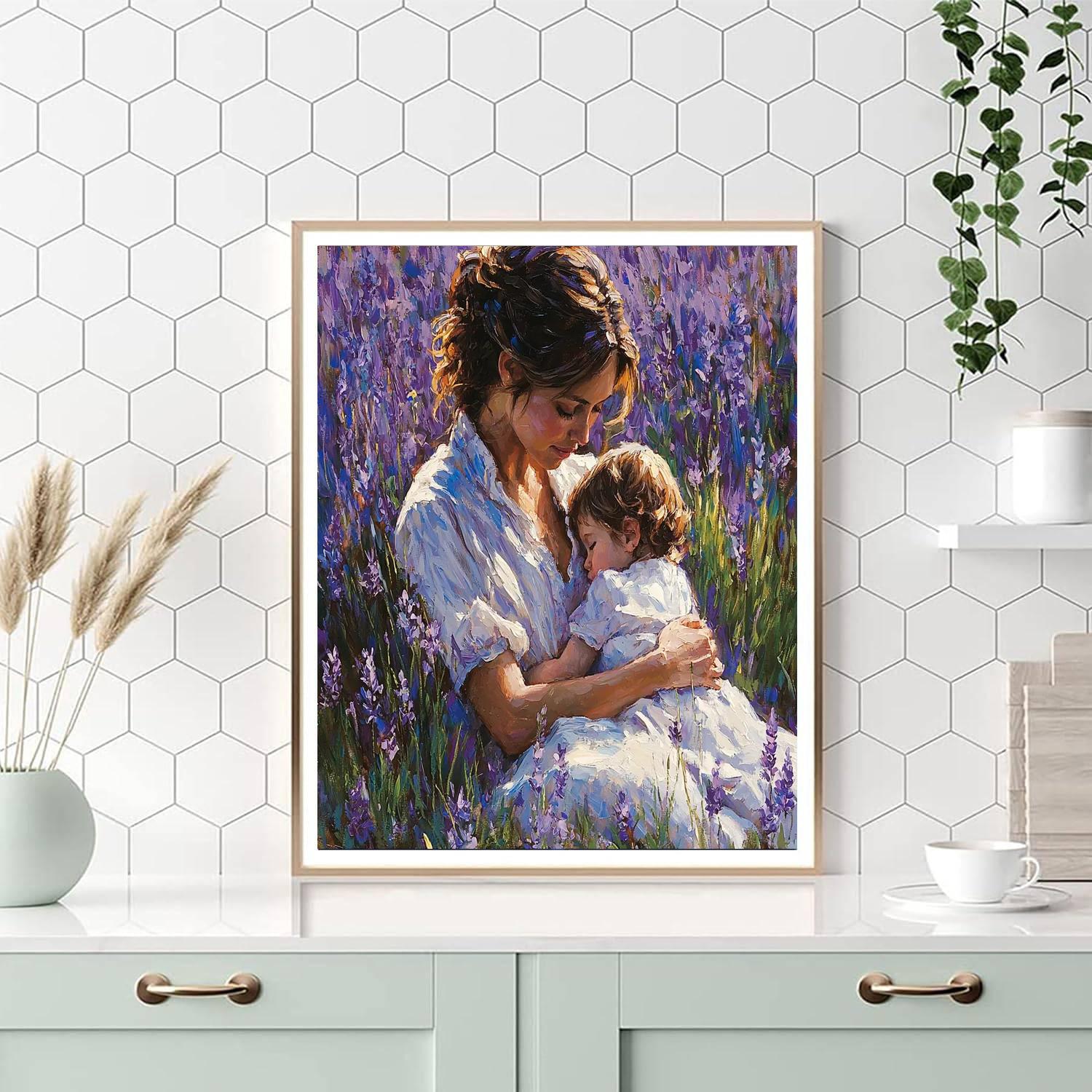 In Mother's Arms Painting Number Kit