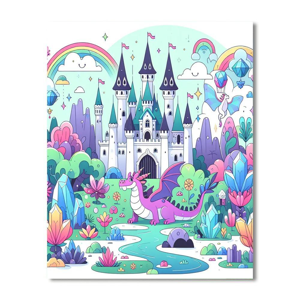Dreamland Castle Adventure Painting Number Kit