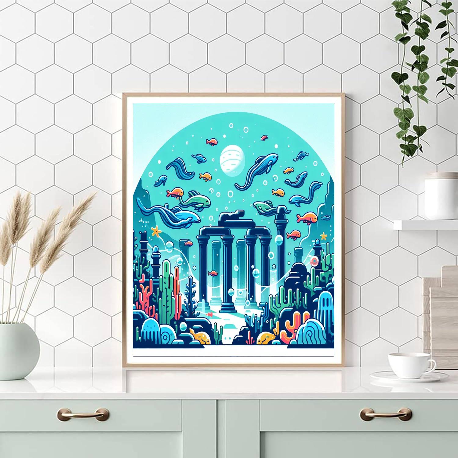 Underwater Atlantis Paint By Color