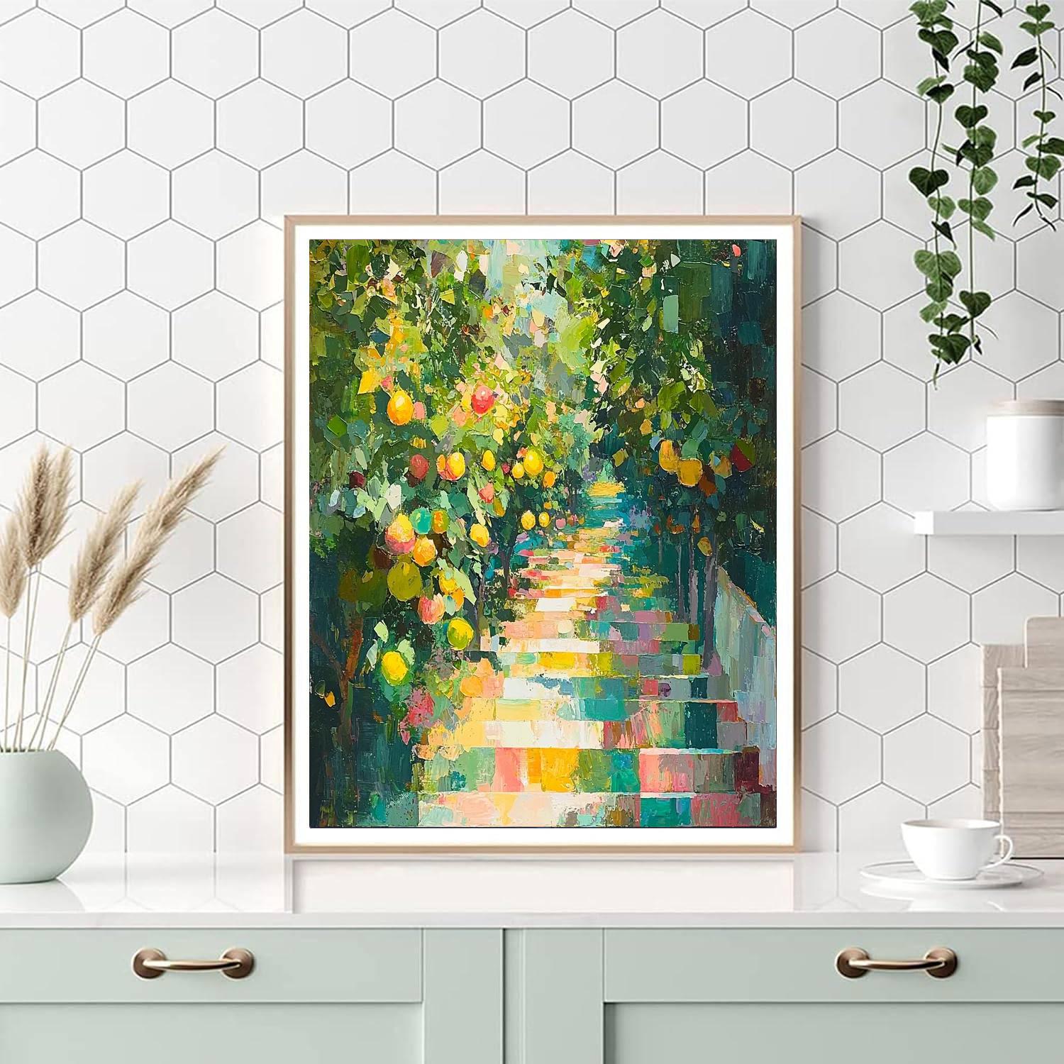 Paul Cézanne Inspired Whimsical Orchards  Paint By Numbers Art