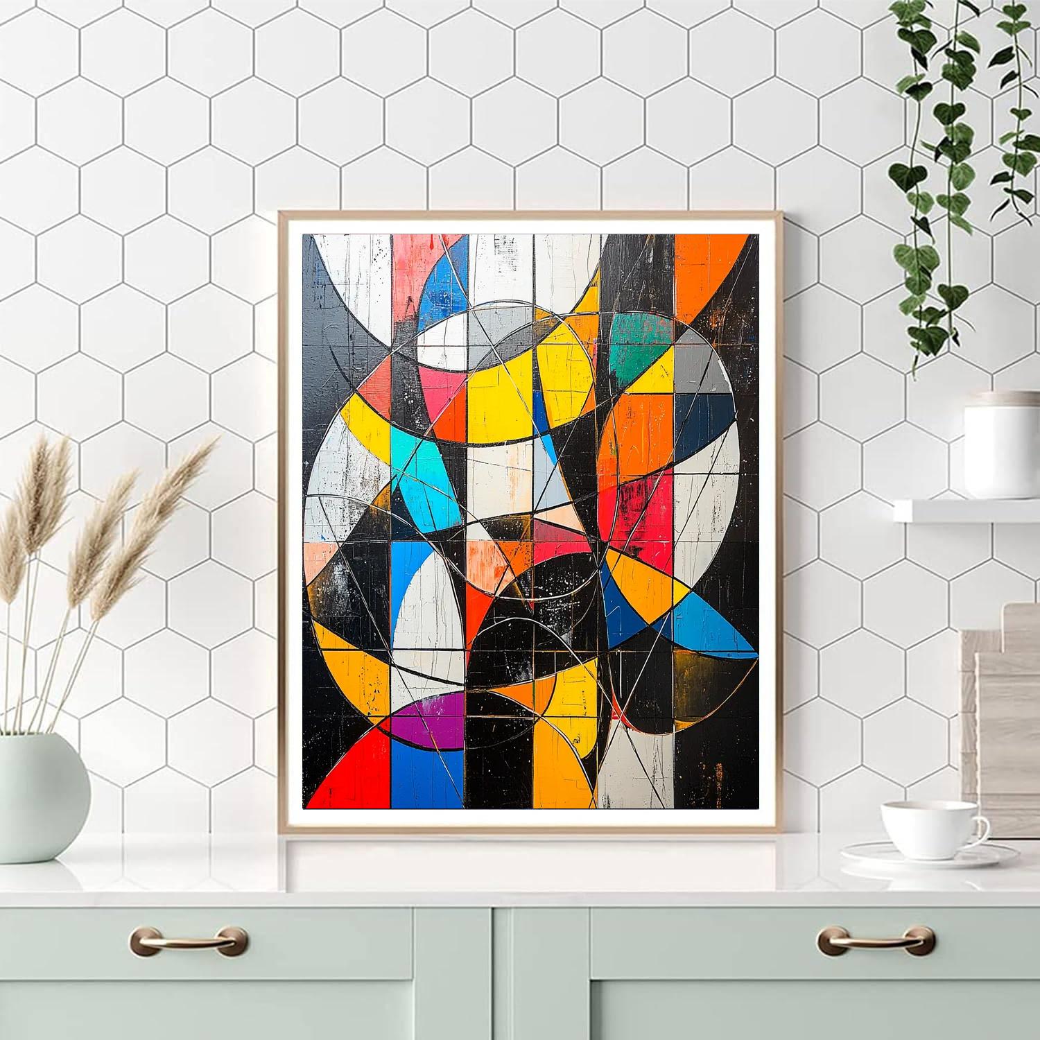 Banksy Inspired Interconnected Dreams  Number Painting