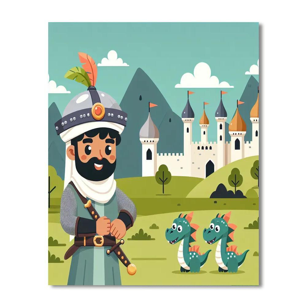 Medieval Kingdom Quest Painting Number Kit