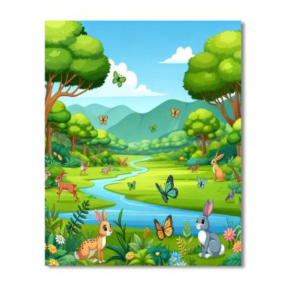 Exploring Eco-worlds Painting Number Kit