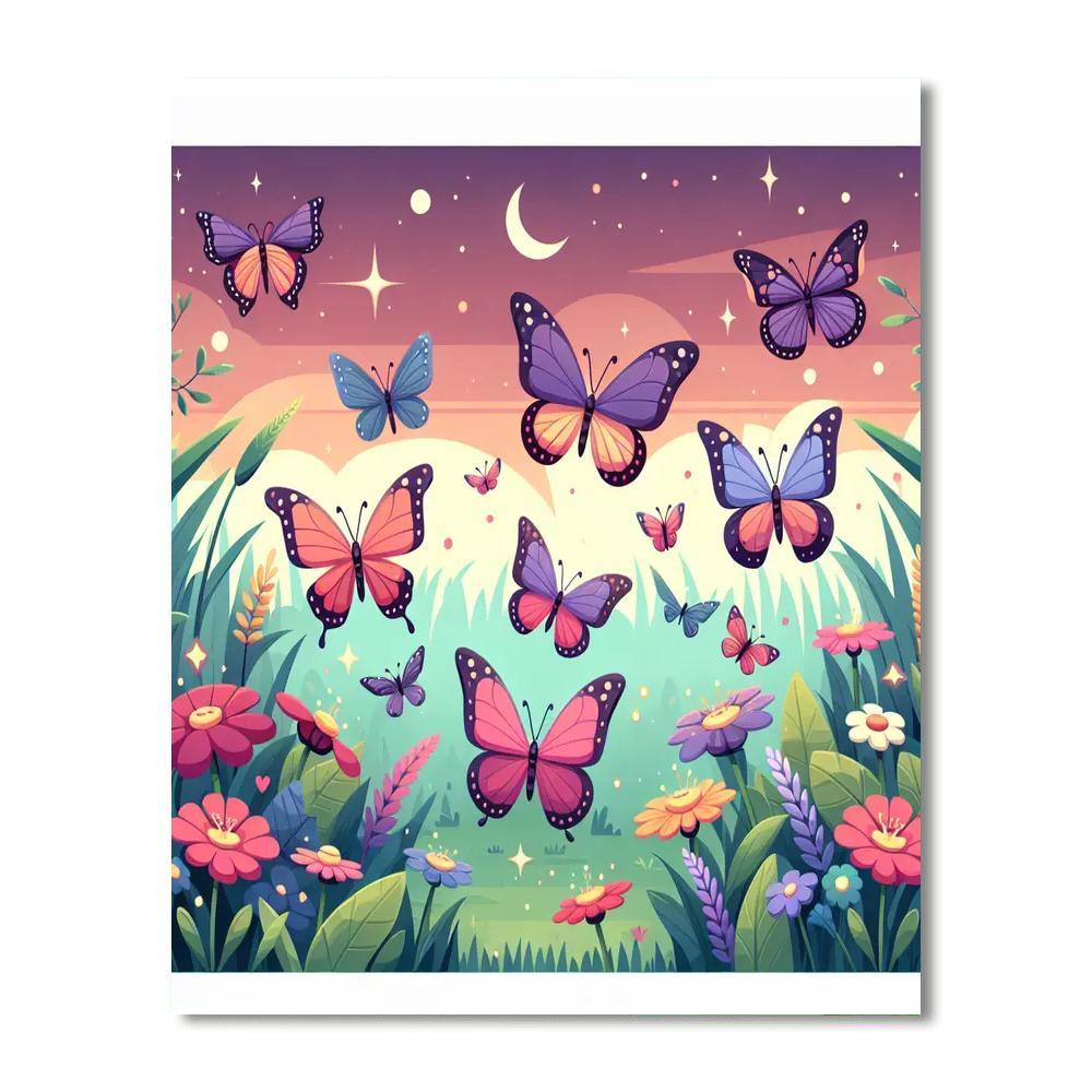 Garden Butterfly Ballet Paint By Numbers Kits