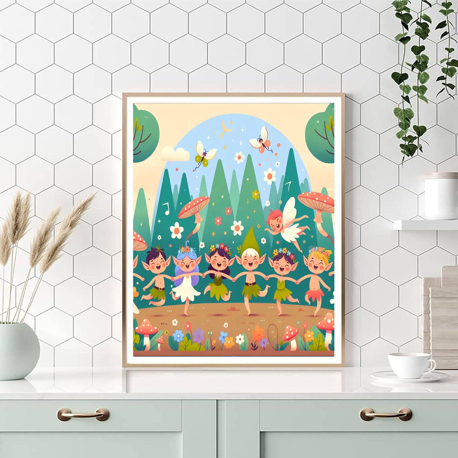 Woodland Pixie Party Paint By Numbers