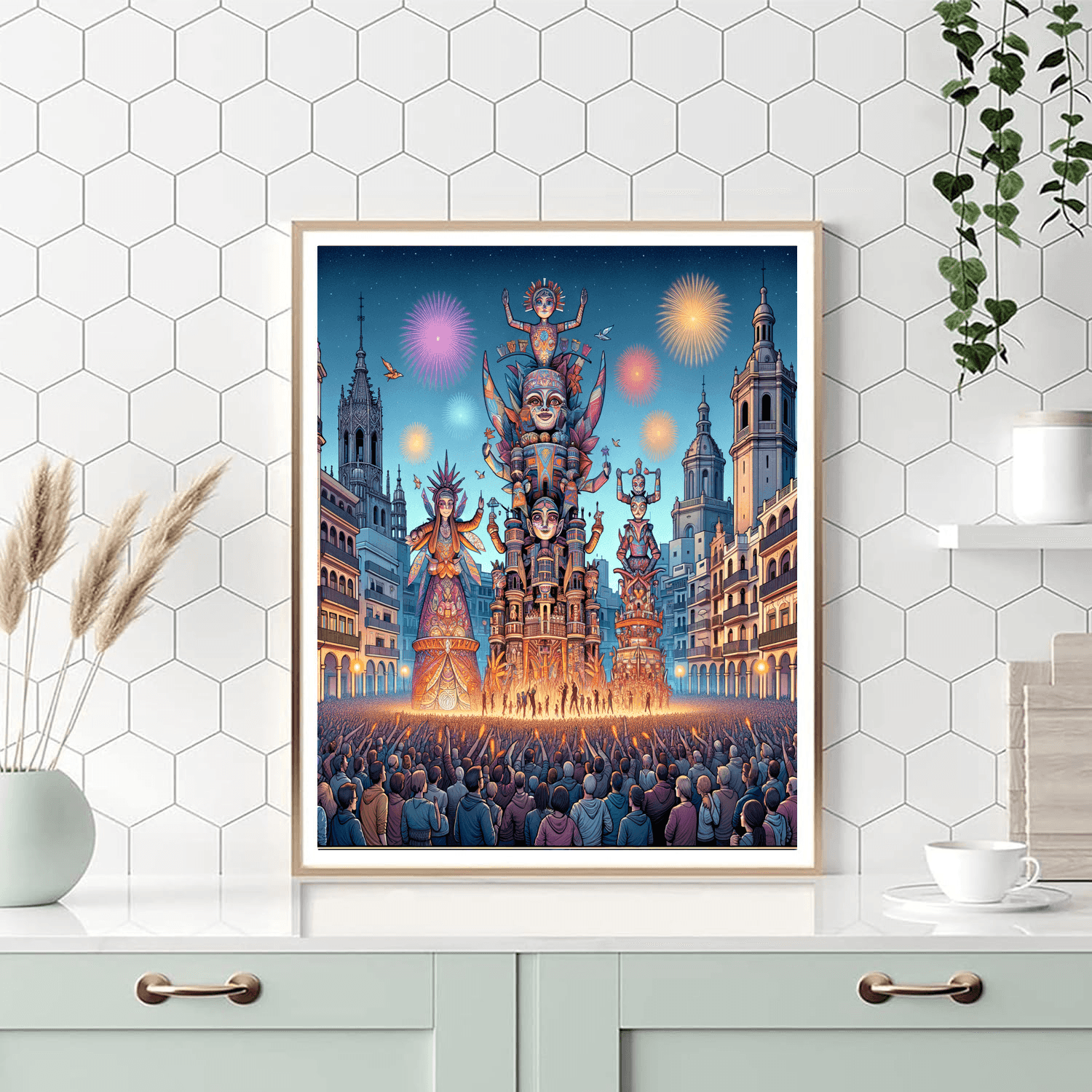 Las Fallas - Valencia, Spain Number Painting