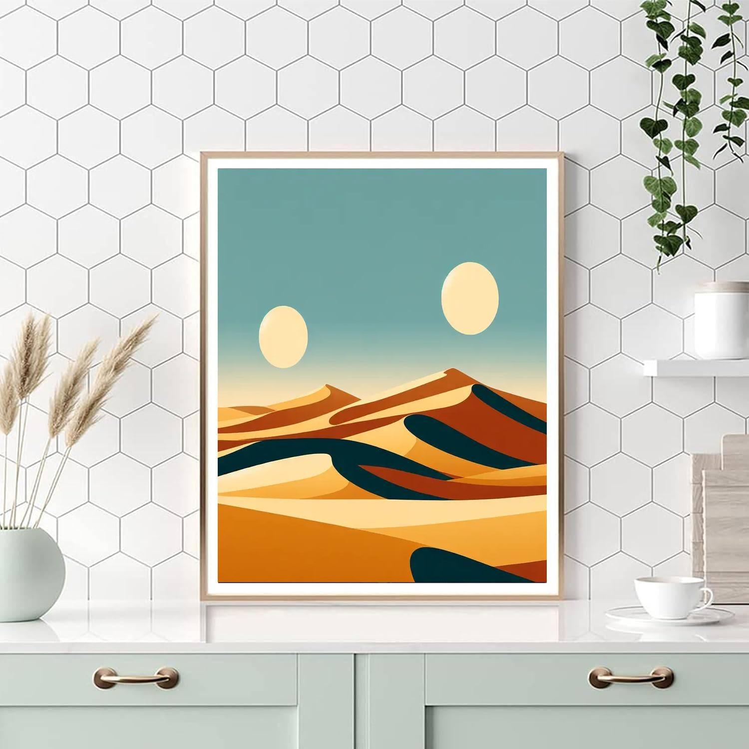 Desert's Golden Silence Paint By Number