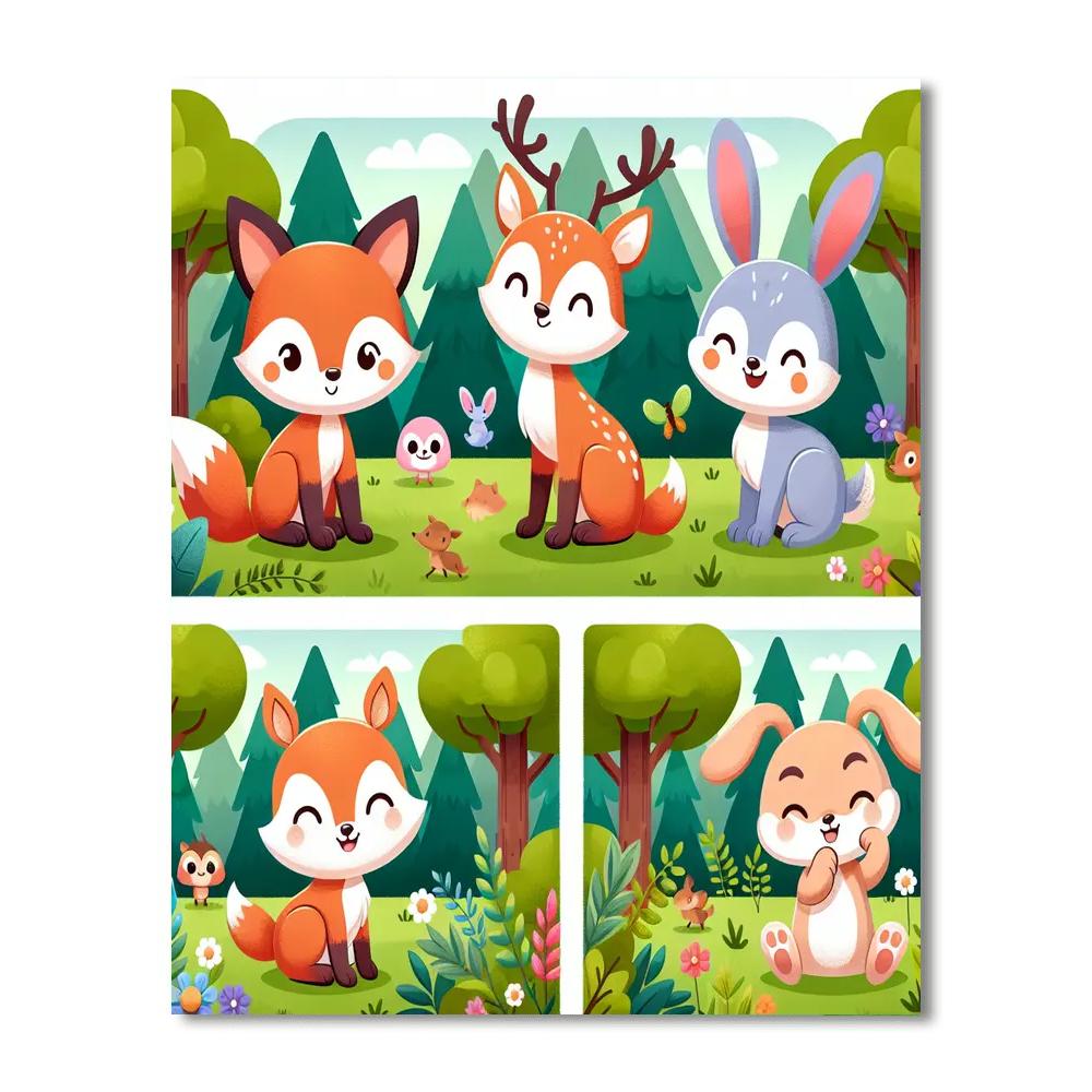 Fun Forest Paint By Numbers