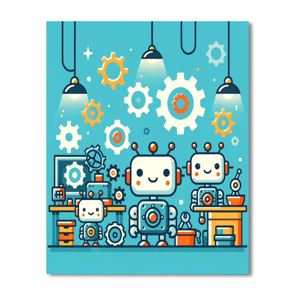 Robot Workshop Fun Paint By Color