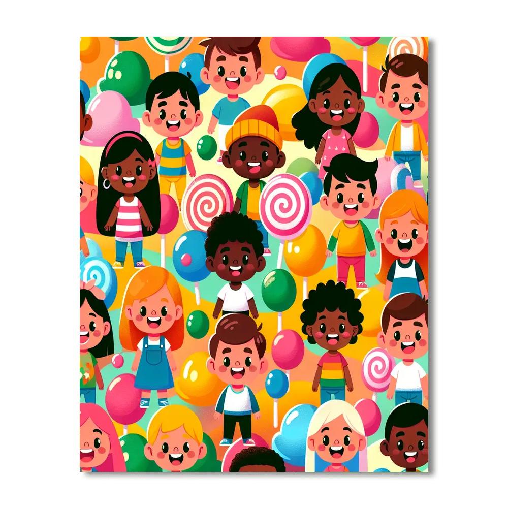 Bubblegum Adventure Painting By Numbers Kit