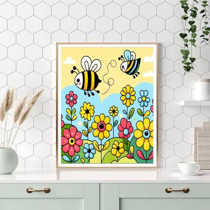 Happy Honey Bee Paint By Numbers Kits