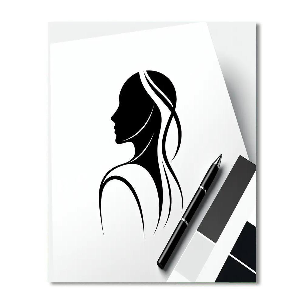 Elegant Minimalist Silhouette Paint By Number