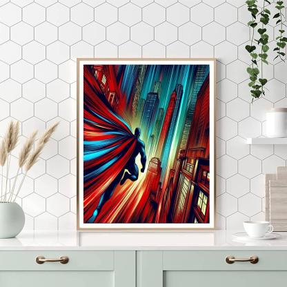 Spider-man's Cityscape Adventure Number Painting
