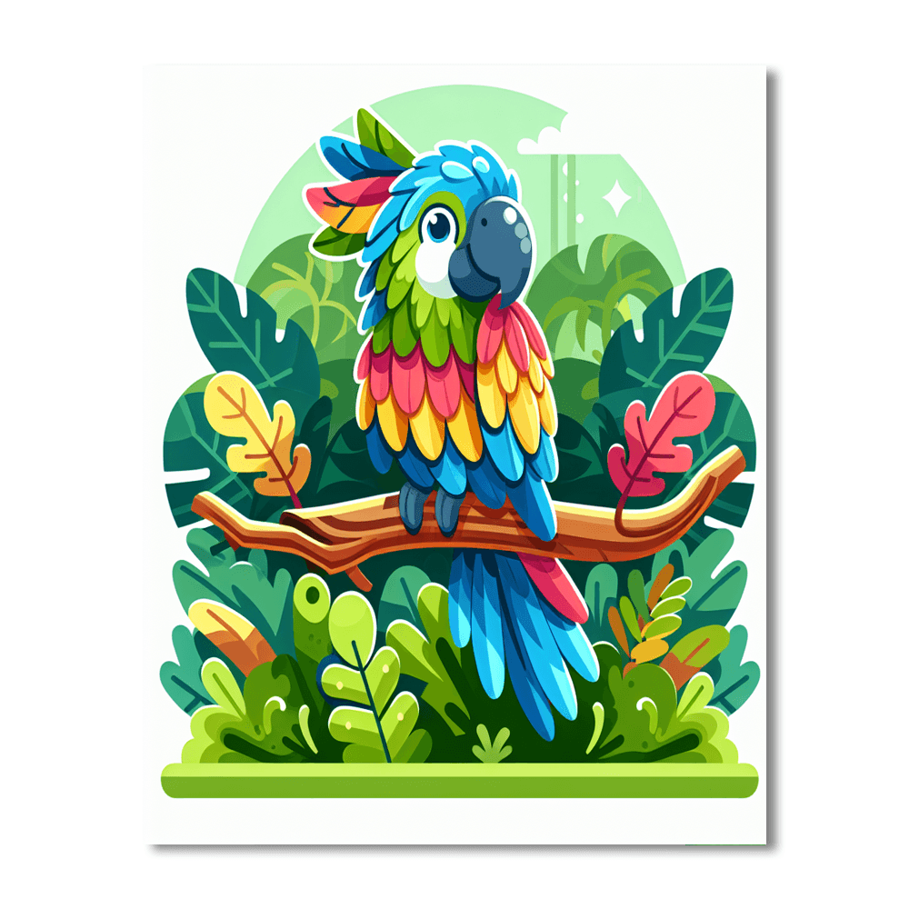 Mystical Macaw Number Painting