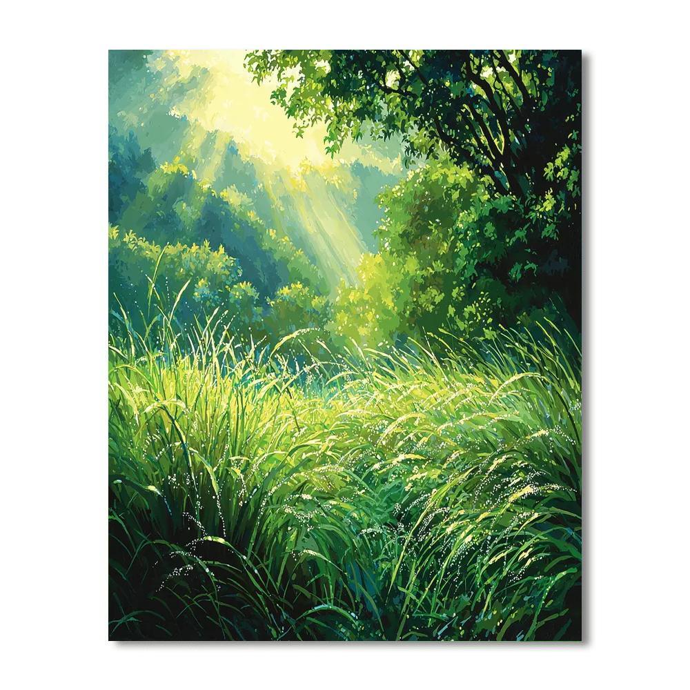 Utagawa Hiroshige Inspired Dew-kissed Morning  Paint By Number