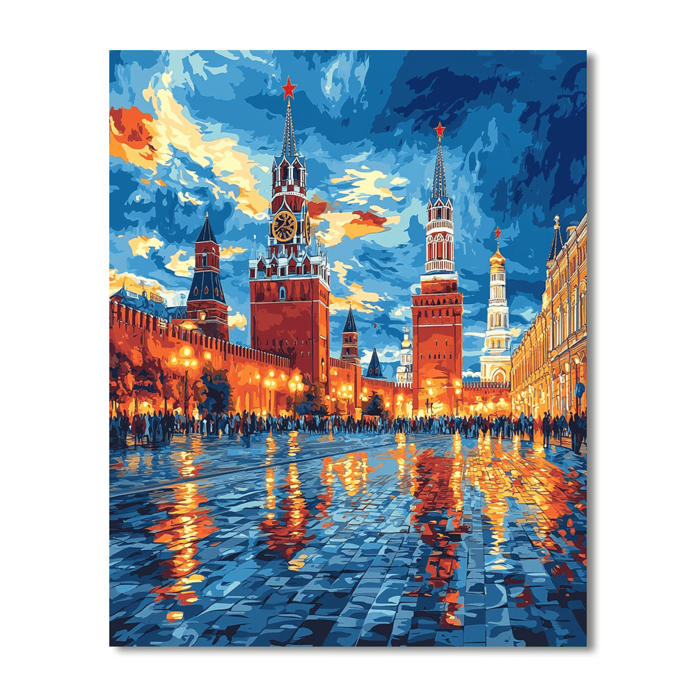 Red Square - Moscow Painting Number Kit