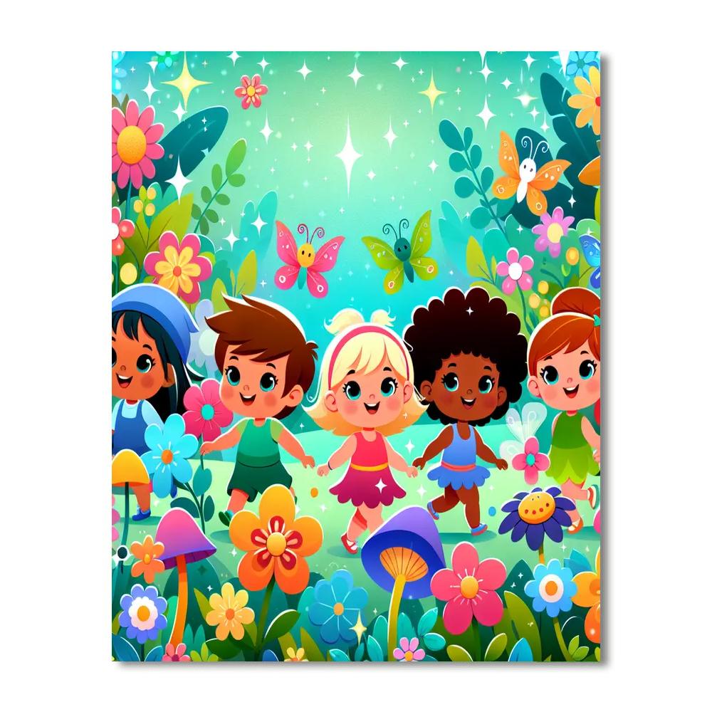 Rainbow Adventures In Fairyland Paint By Number