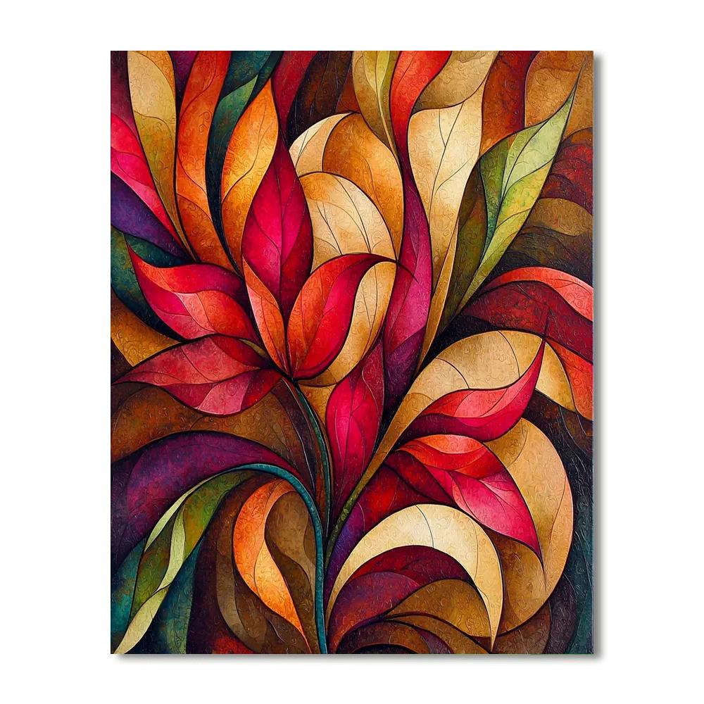 Frida Kahlo Inspired Resilience Through Nature  Numbered Painting Kits