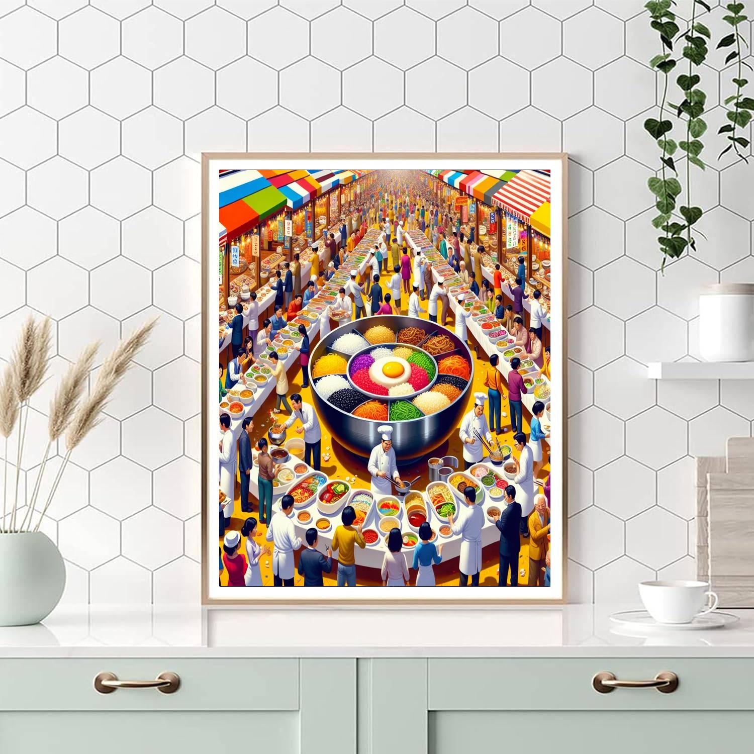 Jeonju Bibimbap Festival - South Korea Paint By Numbers