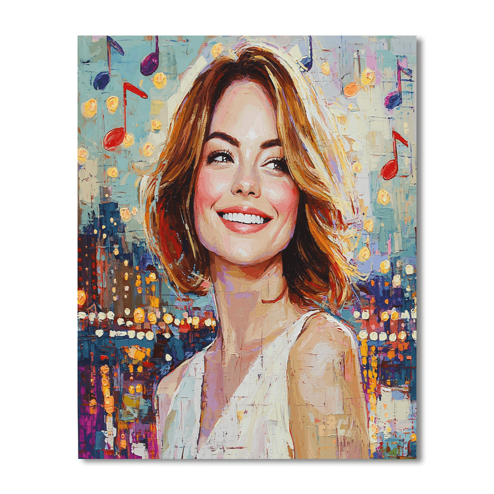 Emma Stone: A Dance With Stardom And La La Land Numbered Painting Kits