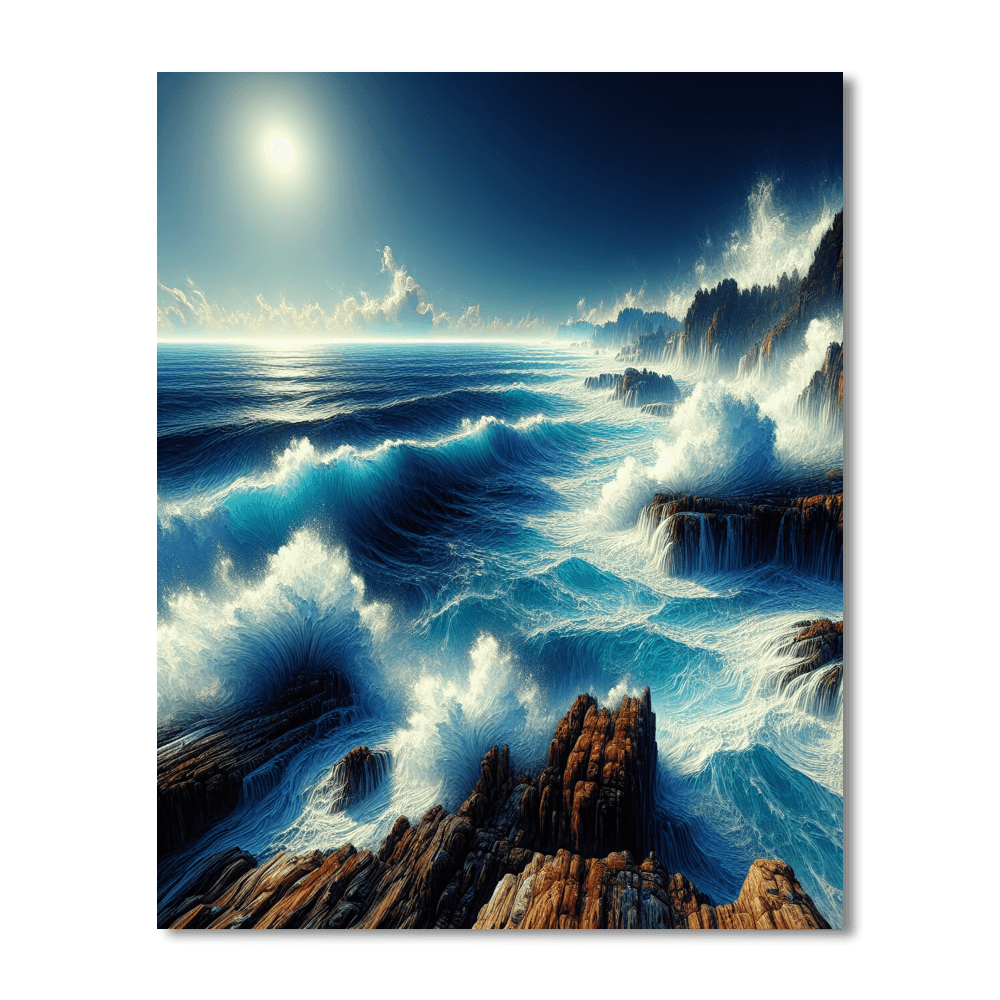 Captivating Ocean Waves - DIY Painting By Numbers Kit – Artistry Rack